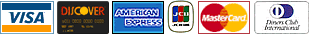 Visa - Discover - American Express - JCN - MasterCard - Diners Club International
